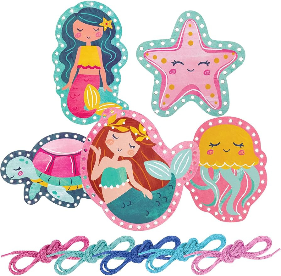 Stephen Joseph Lacing Cards, Mermaid | Amazon (US)