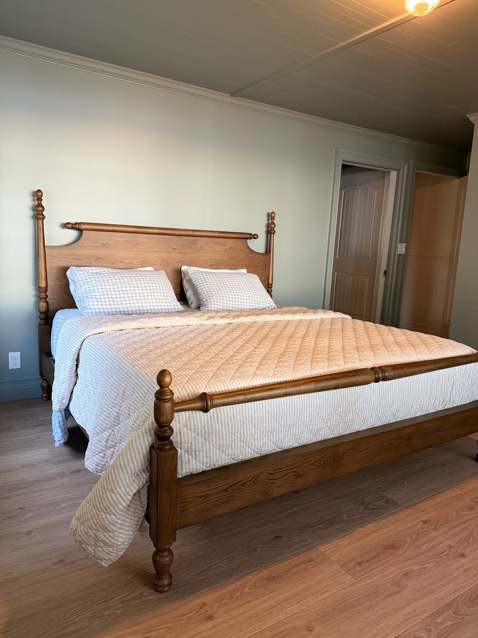 Couldn’t be happier with this bed.wood bed from pottery barn, spindle bed, cottage

#LTKSaleAlert #LTKHome