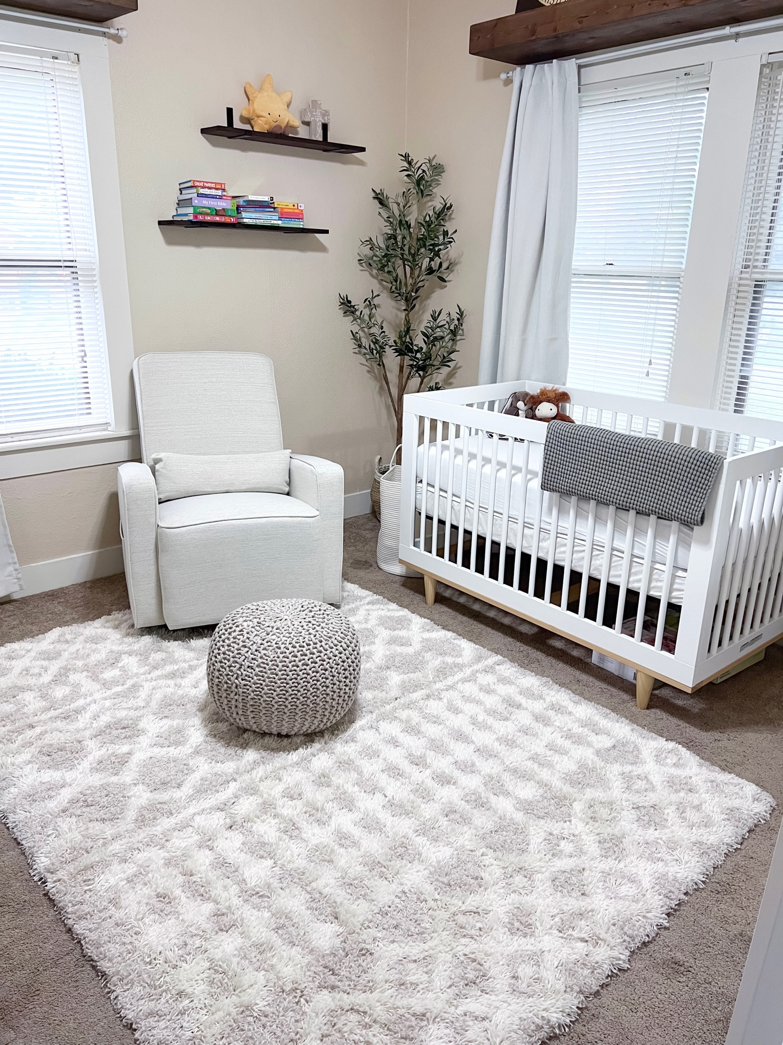 Nursery, gender neutral nursery, neutral nursery, baby boy nursery, baby boy, nursery decor, neutral decor, home decor, nursery rug, nursery glider, nursery crib, white crib, neutral crib, beige curtains 

#LTKstyletip #LTKbaby #LTKhome