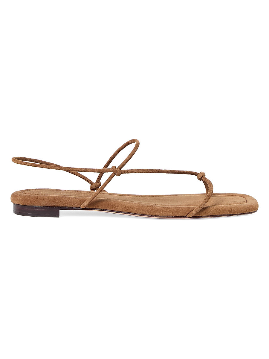 Women's Eleanor Strappy Suede Sandals - Cacao - Size 9 | Saks Fifth Avenue
