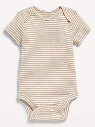 Unisex Short-Sleeve Striped Bodysuit for Baby | Old Navy (CA)