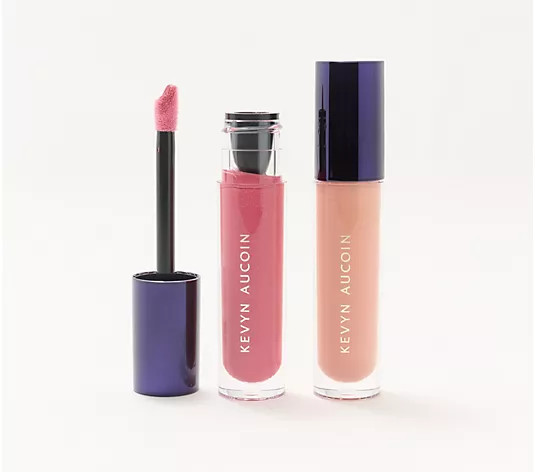 Kevyn Aucoin Celestial Lip Gloss 2pc Set - QVC.com | QVC