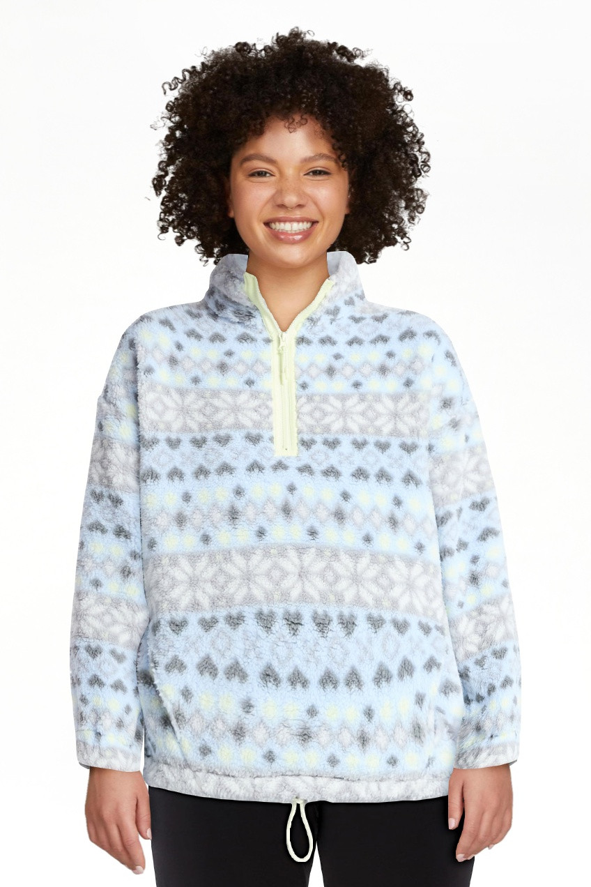 No Boundaries Plush Half-Zip Pullover, Women's | Walmart (US)