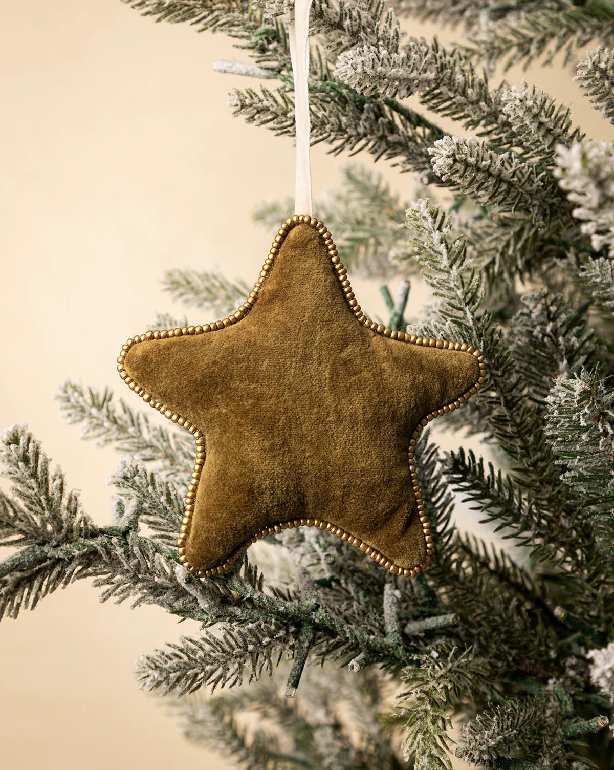Plush Beaded Star Ornament | McGee & Co. (US)