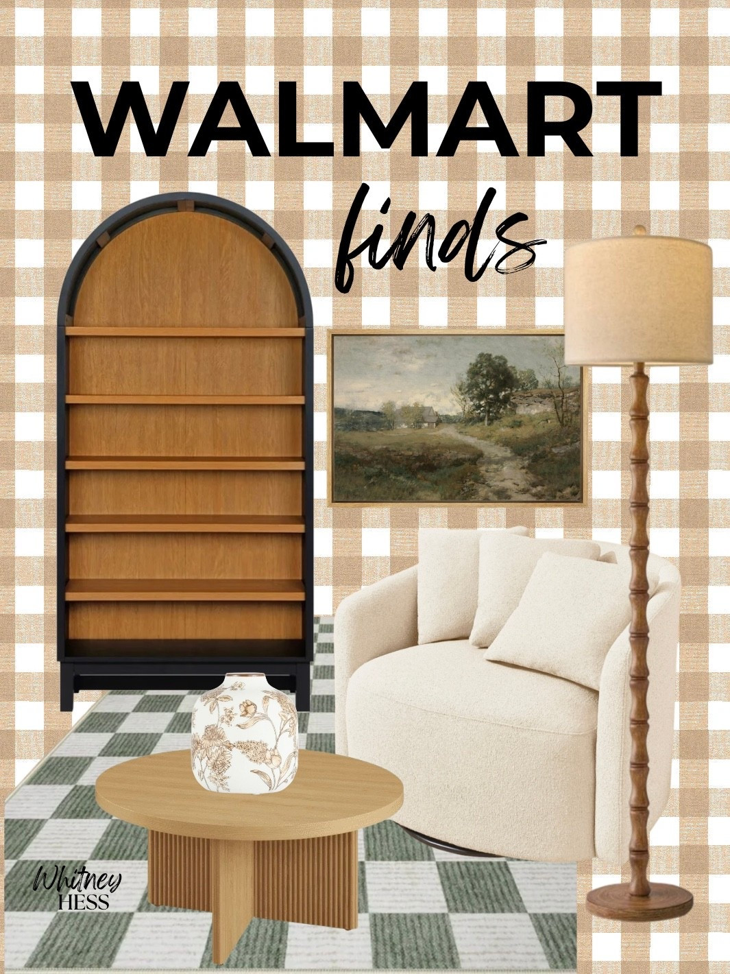 Walmart home finds! 

Rug
Lamp
Bookshelf
Wall art 
Coffee table
Comfy chair
Vase

#LTKHome #LTKStyleTip #LTKFindsUnder100