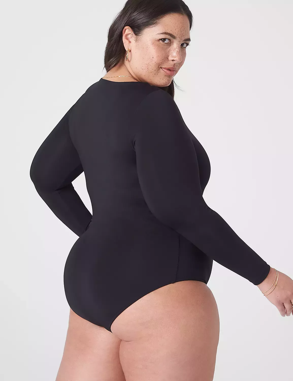 Fitted Long-Sleeve Bodysuit curated on LTK