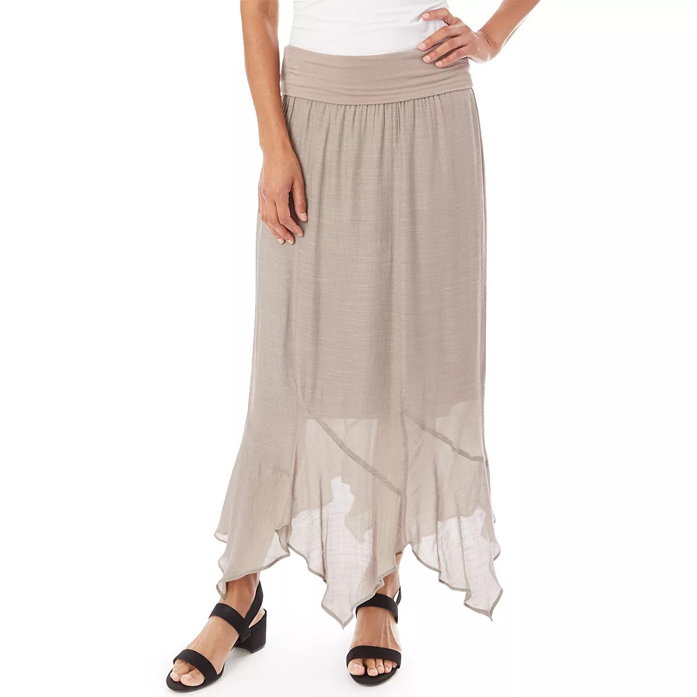Women's Apt. 9® Gauze Handkerchief Hem Skirt | Kohl's