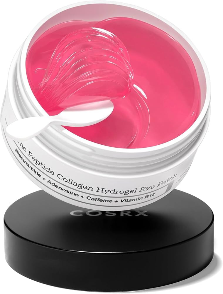 COSRX Pink Peptides Collagen Hydrogel Eye Patch for Puffy Eyes, Cooling & Firming Under Eye Patch... | Amazon (US)