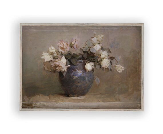 Vintage Roses Fine Art Print - Etsy | Etsy (US)