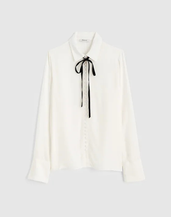 Necktie Button-Up Top | Madewell