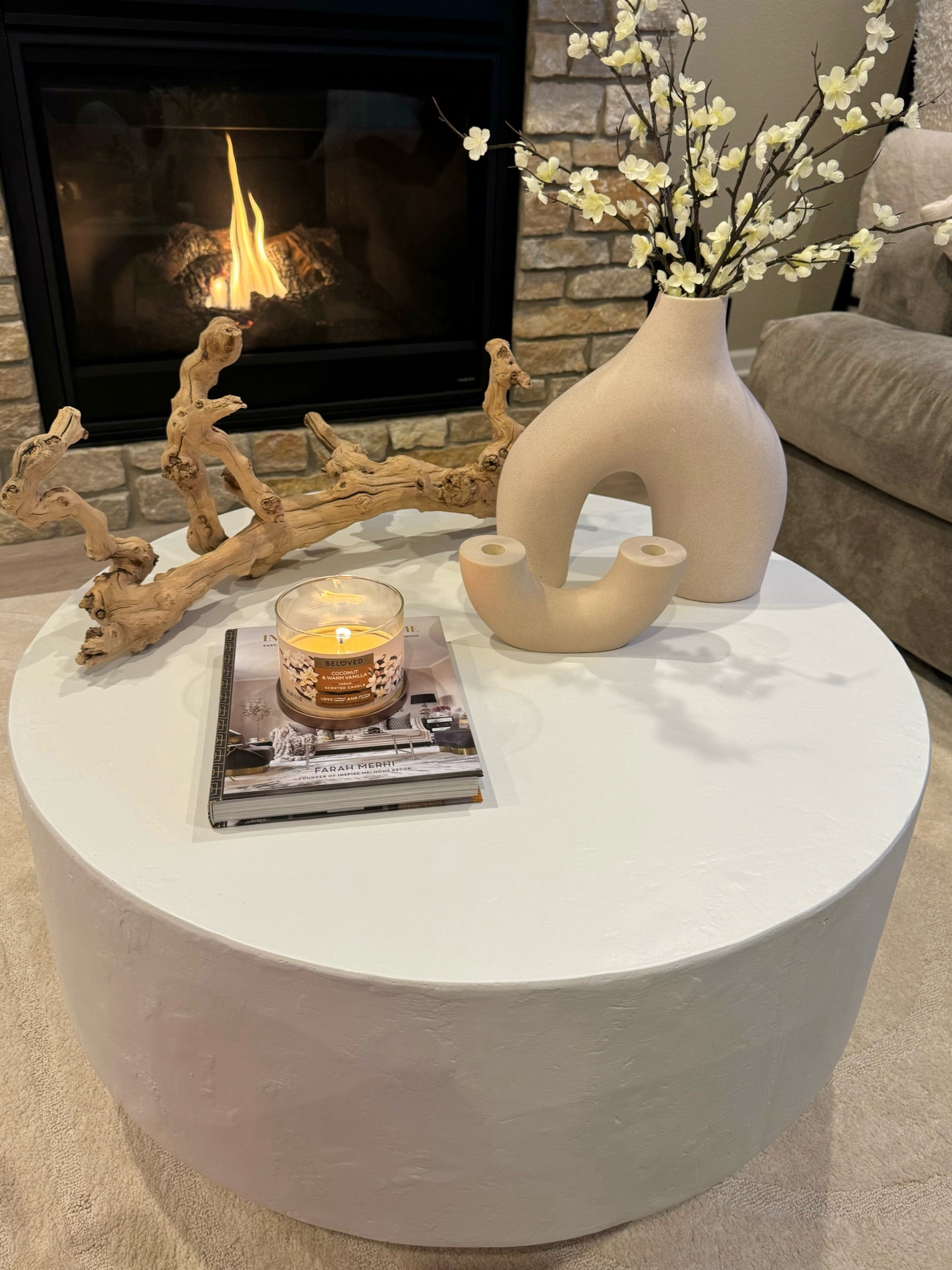 Adding warmth & texture to my coffee table ✨🤍

#LTKhome #LTKfindsunder100 #LTKstyletip