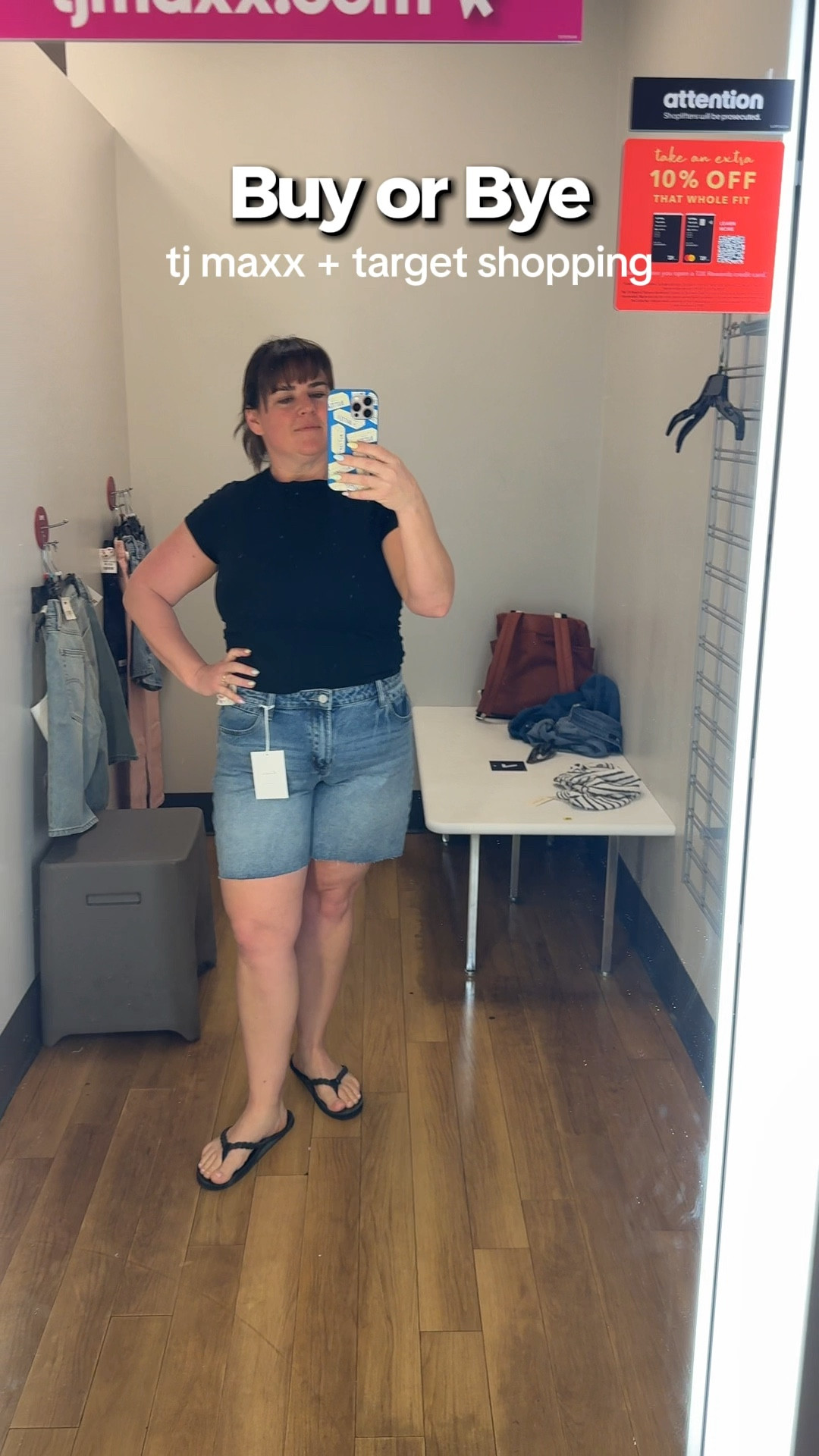 Which works? Buy or bye? Like anything you see? Find them in my LTK. #Itk #buyorbye #clothinghaul #summerjeans #jeanshorts 

#LTKPetite #LTKootd #LTKMidsize