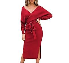 Red Christmas Sweater Dress | Amazon (US)