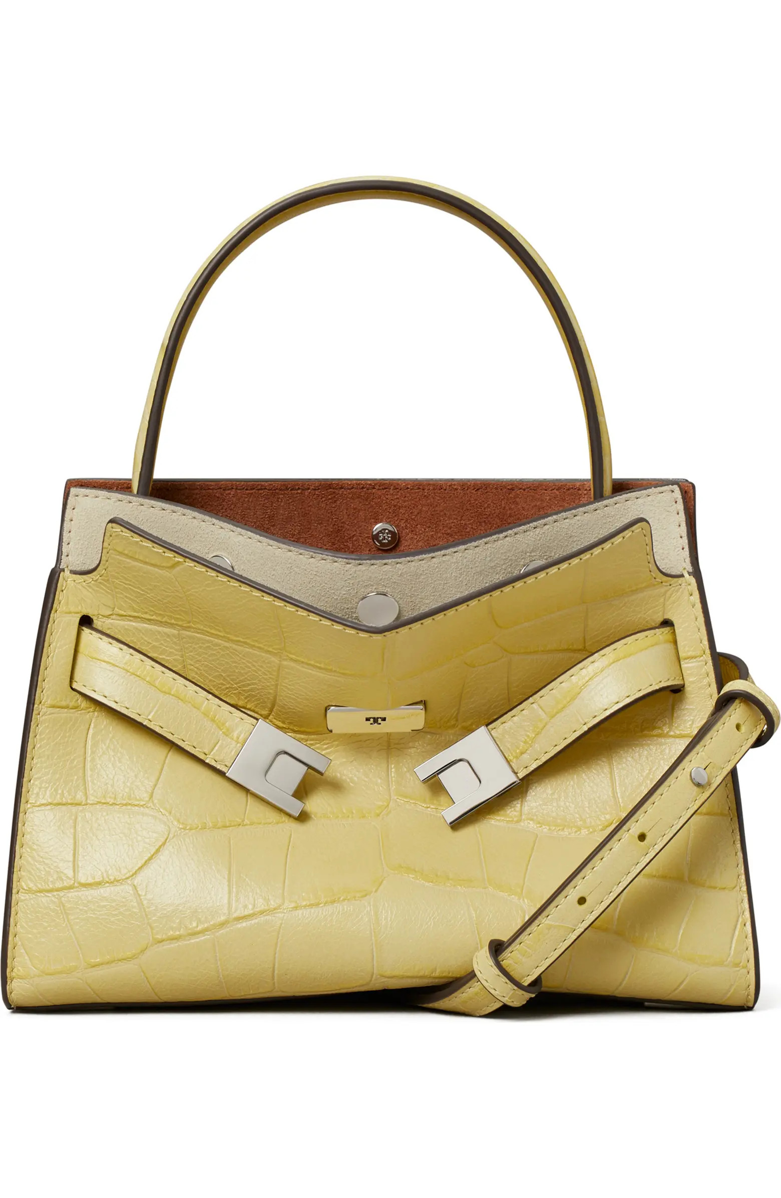 Petite Lee Radziwill Embossed Leather Double Bag | Nordstrom