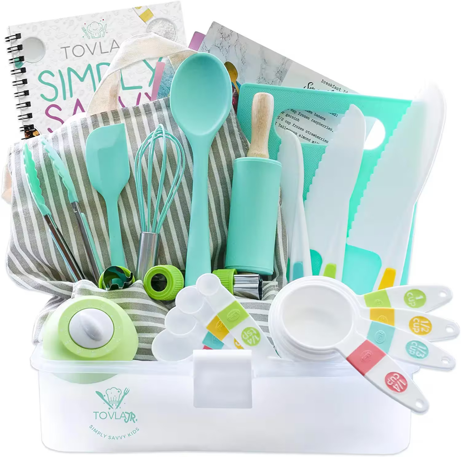 Tovla Jr - Kids Cooking and Baking Gift Set with Storage Case, Real Accessories & Utensils - Multi-colored | Best Buy U.S.