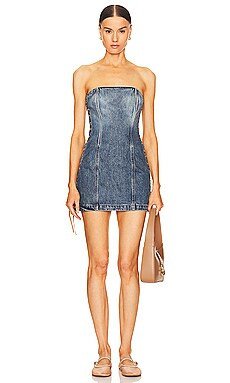 GRLFRND Alicia Laced Mini Dress in Nashville Suede from Revolve.com | Revolve Clothing (Global)