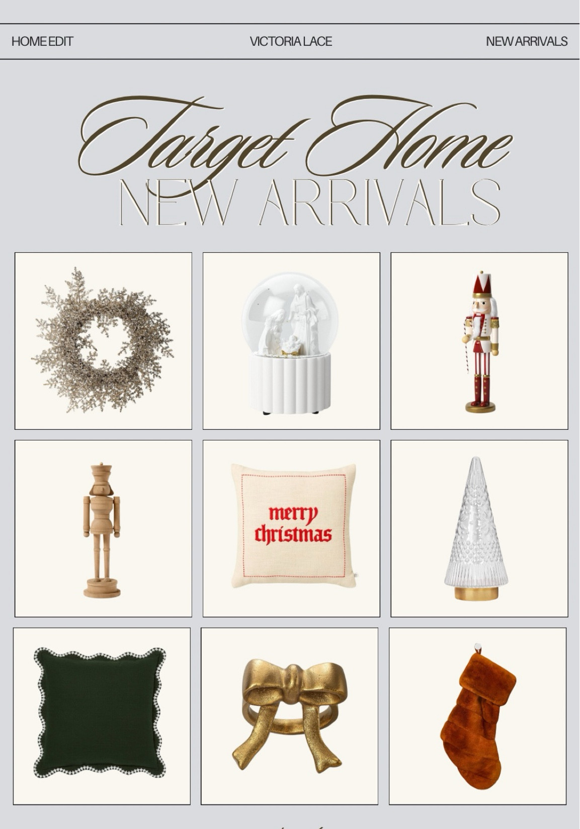 Target Home Arrivals - Holiday Addition! Target is on hire this year for Christmas decor! Pillows, wreaths, candles, stockings, mantle decor, trees, napkins rings, table decor, all so cute in my living and dining room. Order now before they sell out! In store options are selling out quick!