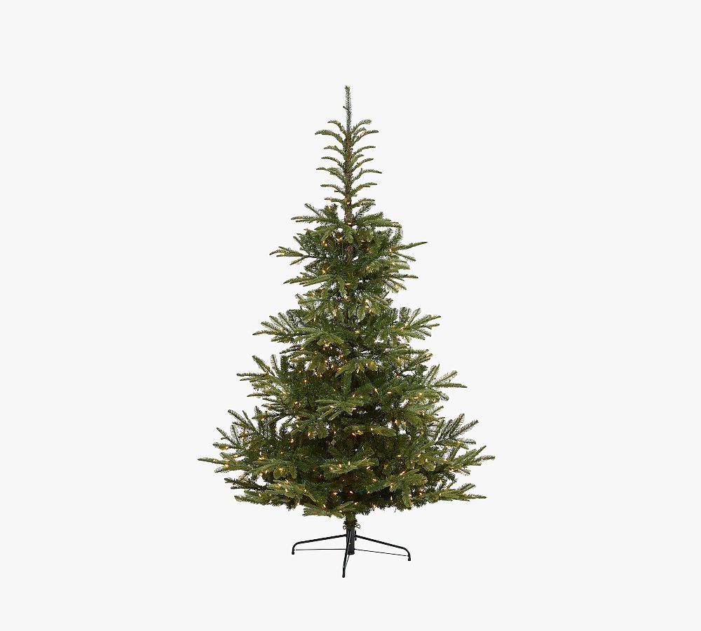 Lit Washington Spruce Faux Christmas Tree | Pottery Barn (US)
