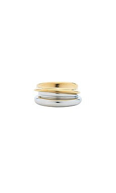Jenny Bird Lennon Ring Set in Gold & Silver from Revolve.com | Revolve Clothing (Global)