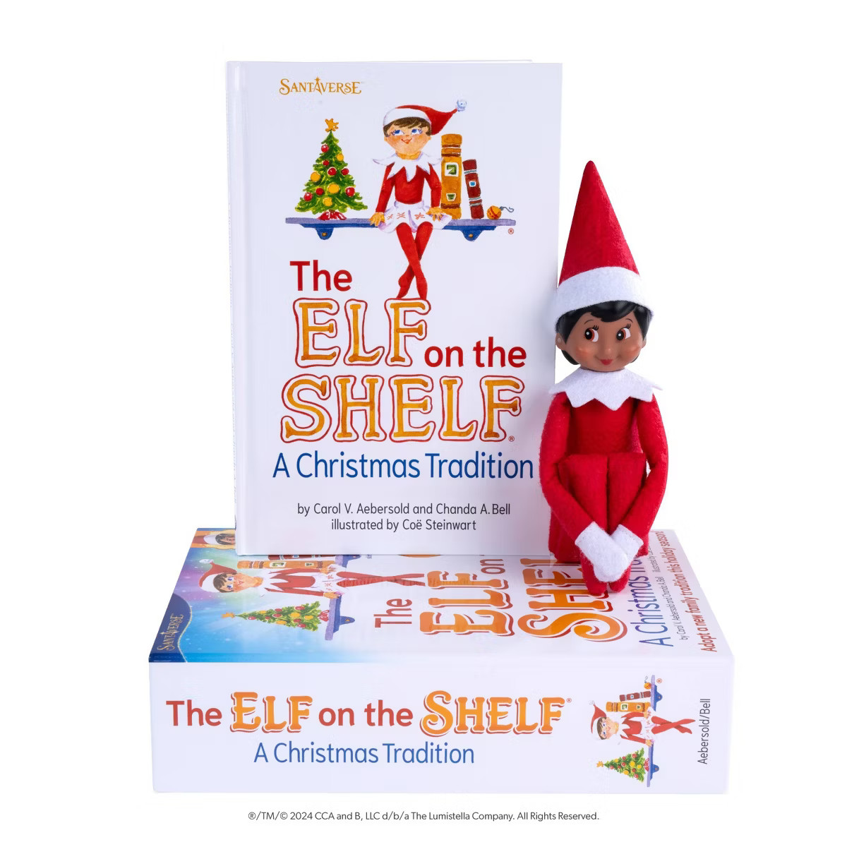 Elf on the Shelf Box Set Girl Scout Elf with Brown Eyes with Storybook | Target