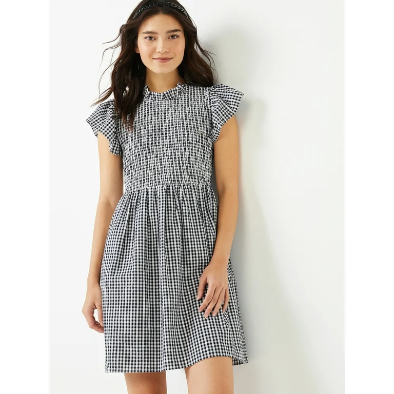 Time and Tru Women's Smocked Dress - Walmart.com | Walmart (US)