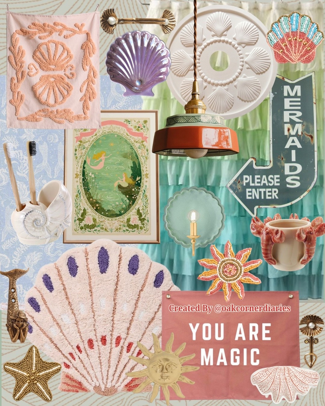 This whimsical mermaid-inspired bathroom is filled with soft coastal hues, seashell treasures, ocean-inspired accents, and storybook charm. It’s a space designed to spark imagination while still feeling timeless enough to grow with your little one. 🌊🐚

I’ve rounded up my favorite decor and accessories to recreate this magical look #KidsBathroom #MermaidDecor #CoastalKids #WhimsicalDecor #BathroomInspo #KidsDecor #HomeStyling #InteriorInspiration #UnderTheSea

#LTKHome #LTKHome #LTKKids
