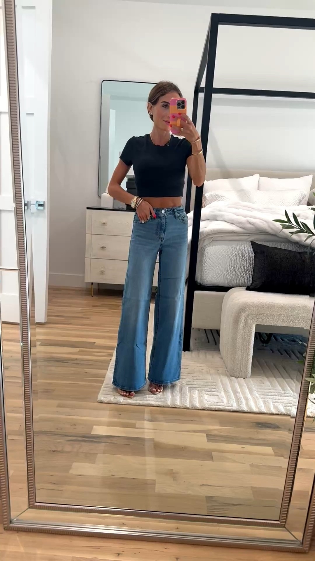 My favorite wide leg jeans that fit like a glove that you all went crazy for! Wearing size 00

#LTKPetite #LTKSaleAlert #LTKOver40