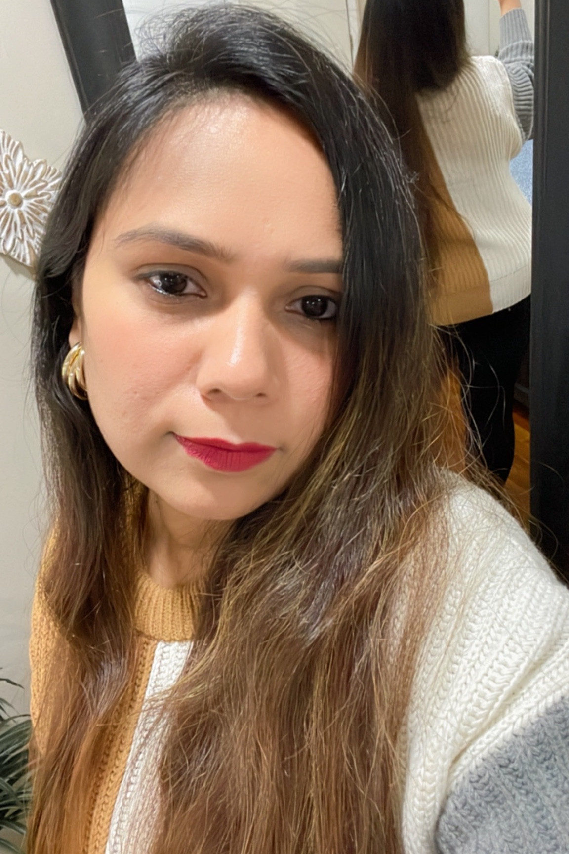 Linking the same cool weather sweater which adds a cozy look and my Go-to multi-tube hoop Earrings. I love the Earrings the way these look on and these go with Everything! 

#cozylook#sweaterweather#fashion#winterfashion#style

#LTKunder50 #LTKSeasonal #LTKstyletip