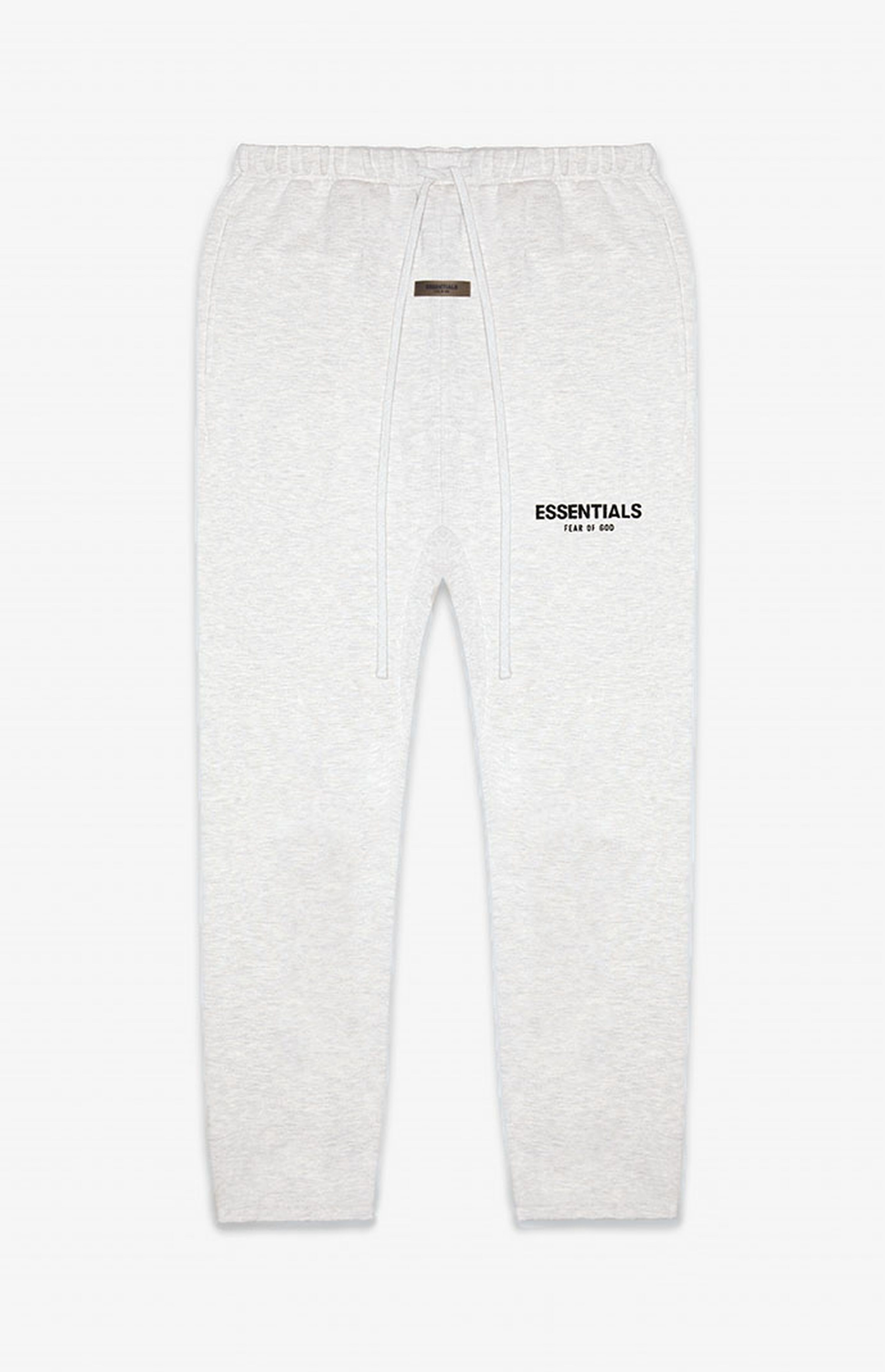 Essentials Fear Of God Light Oatmeal Relaxed Sweatpants | PacSun