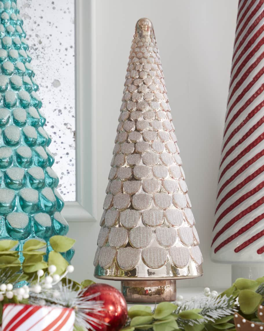Neiman Marcus 18" Shiny Tree w/ Glitter | Neiman Marcus