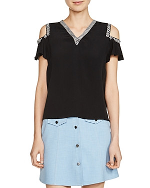 Maje Lisea Cold-Shoulder Top | Bloomingdale's (US)