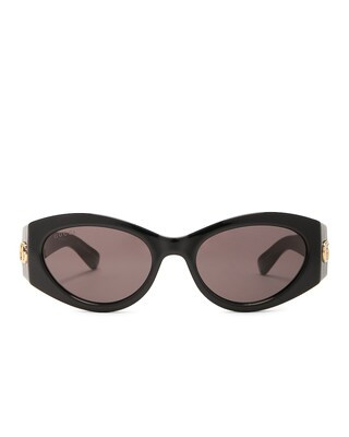 Gucci GG Corner Cat Eye Sunglasses in Black | FWRD | FWRD 