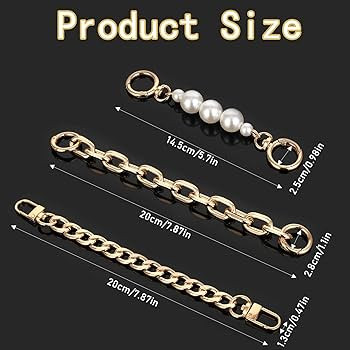 salbsever Imitation Pearl Bead Purse Chain, Women Purse Strap Extenders, Replacement Accessories ... | Amazon (US)