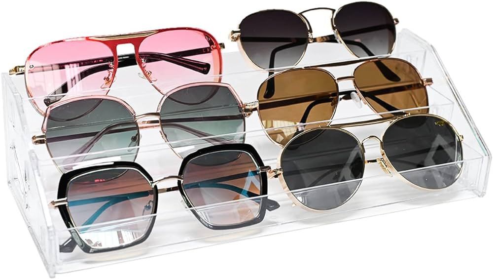 LoengMax Sunglasses Organizer - Clear Eyeglasses Display - Eyeglasses Storage - Essential Oils Ho... | Amazon (US)