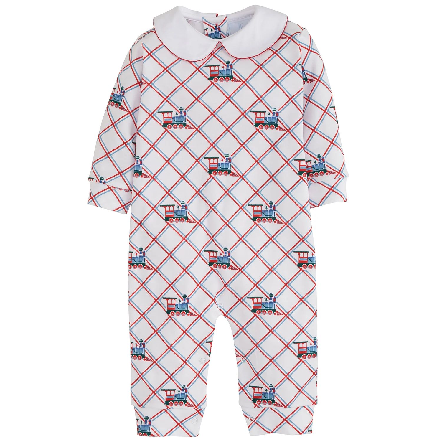 Baby Train Playsuit - Boy's Play Clothing | Little English