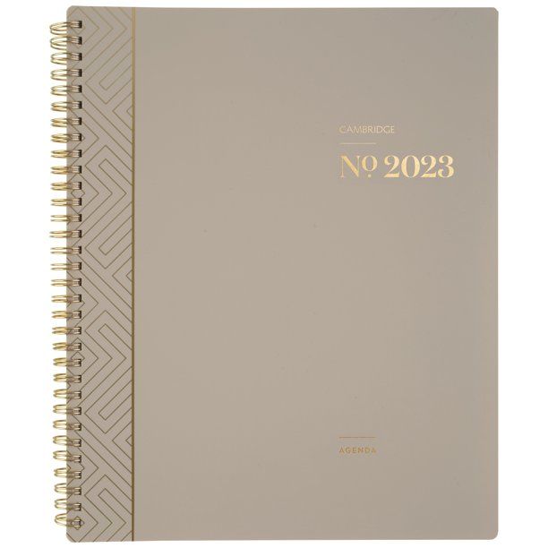 2023 Weekly Monthly Planner, 8 1/2" x 11", by Cambridge WorkStyle, Focus, Taupe (1606WF-905-45-23... | Walmart (US)