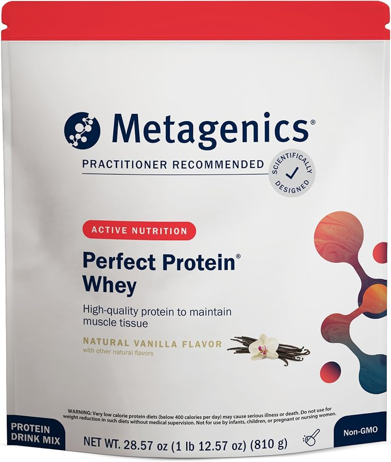 Metagenics Perfect Protein - Cross-Flow Micro-Filtered Whey Isolate & Hydrolyzed Whey - 20g Prote... | Amazon (US)