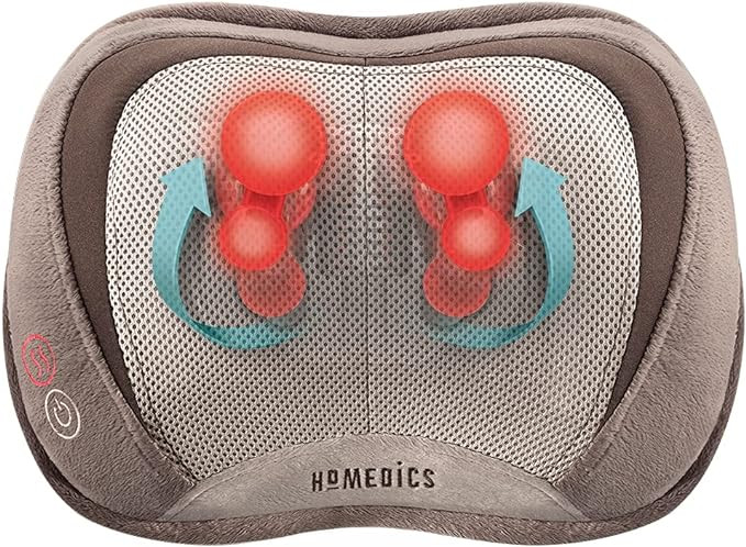 HoMedics 3D Shiatsu and Vibration Massage Pillow with Heat, Full-Body Relaxation Targets Upper an... | Amazon (US)