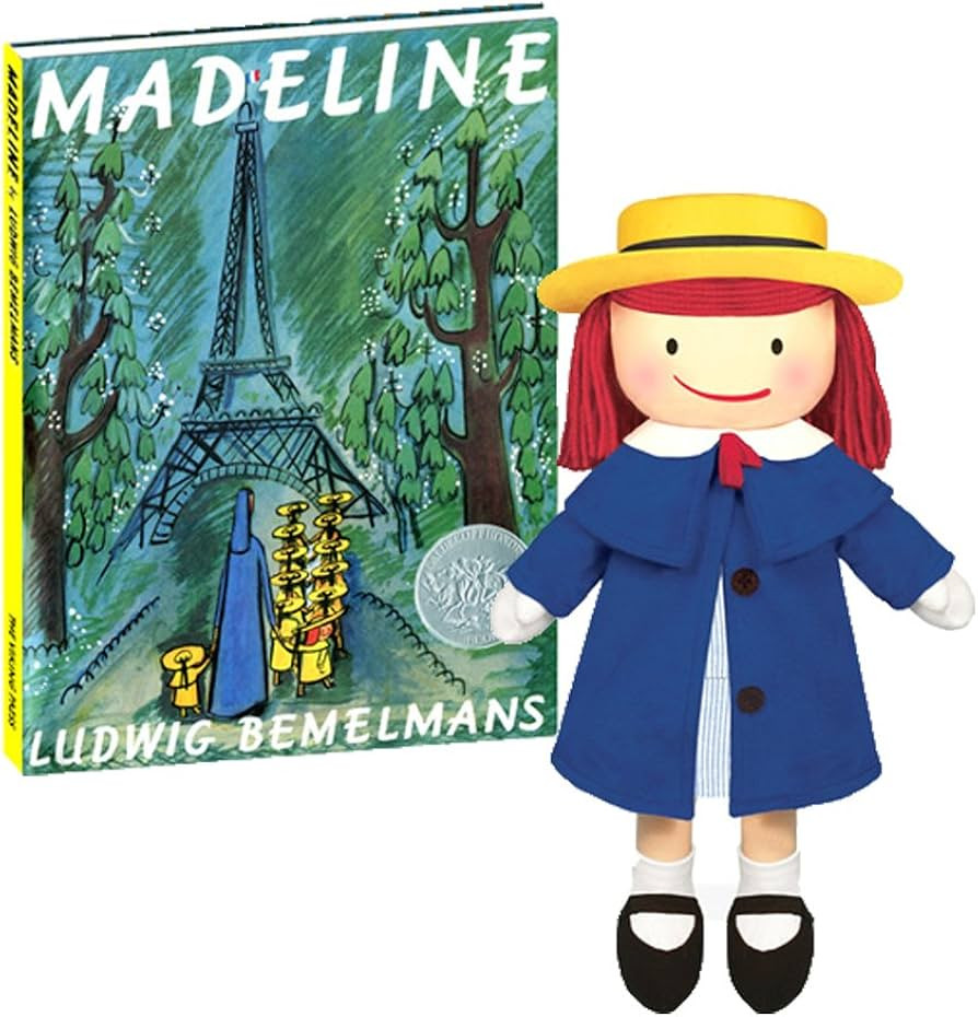 YOTTOY Madeline Doll from The Madeline Books 16 Inch Doll & Hardcover Madeline Book 8.5" x 12" | Amazon (US)