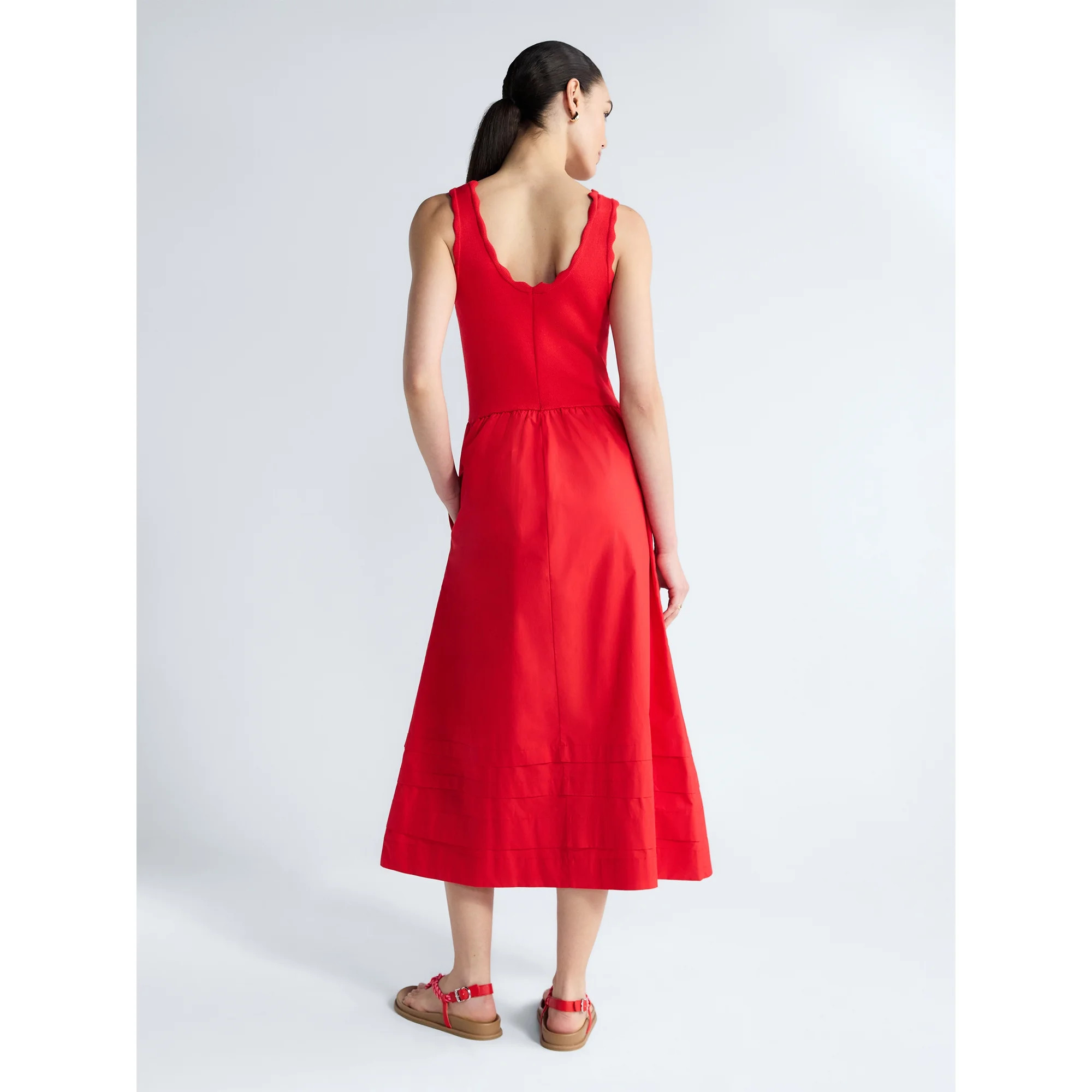 Free Assembly Women's and Women's Plus U-Neck Mixy Dress, Sizes XS-4X | Walmart (US)