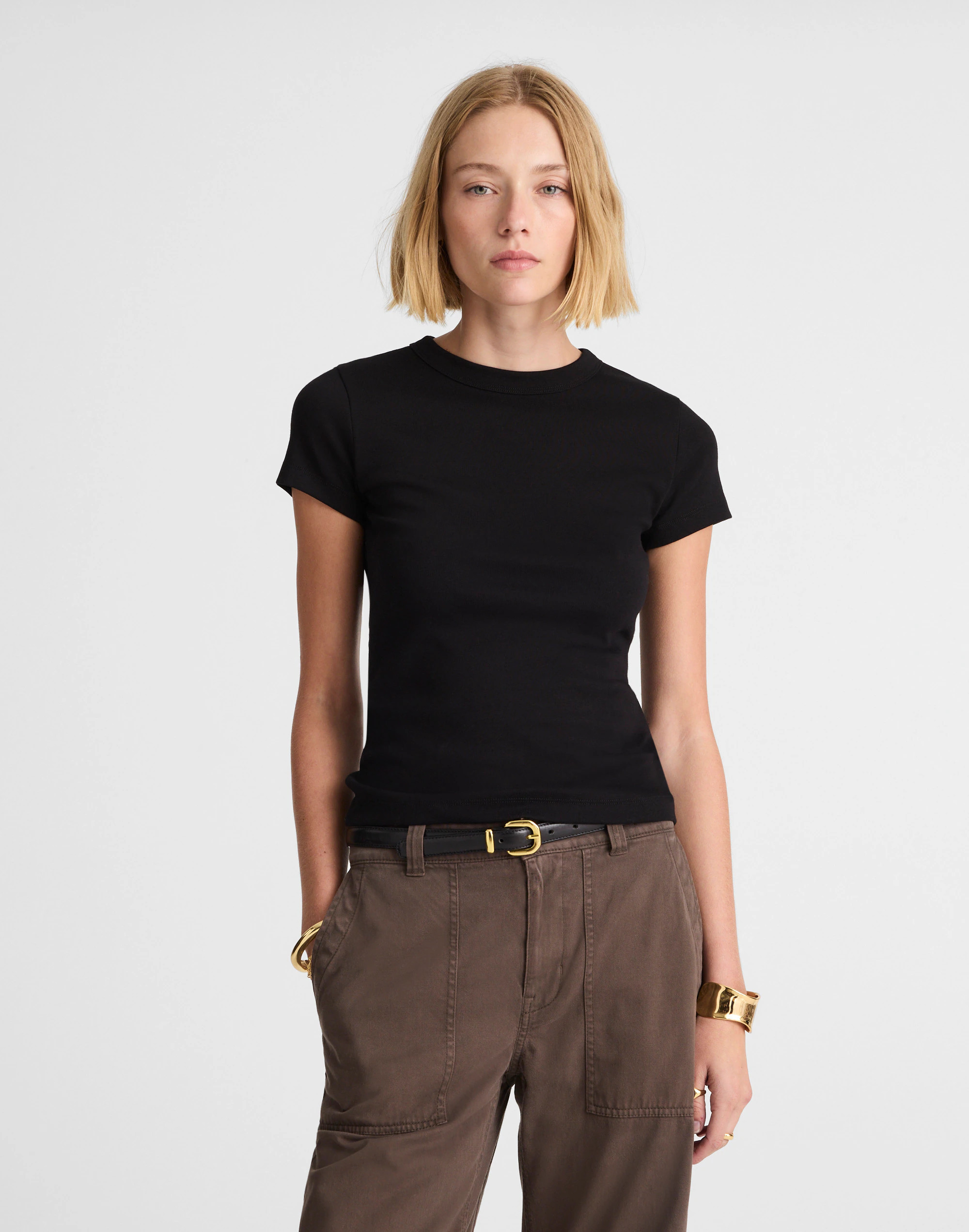 The '90s Crewneck Tee in Compact Cotton | Madewell