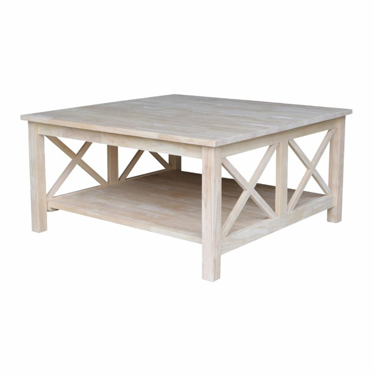 International Concepts Ot-70Sc Hampton Square Coffee Table, Ready To Finish - Walmart.com | Walmart (US)