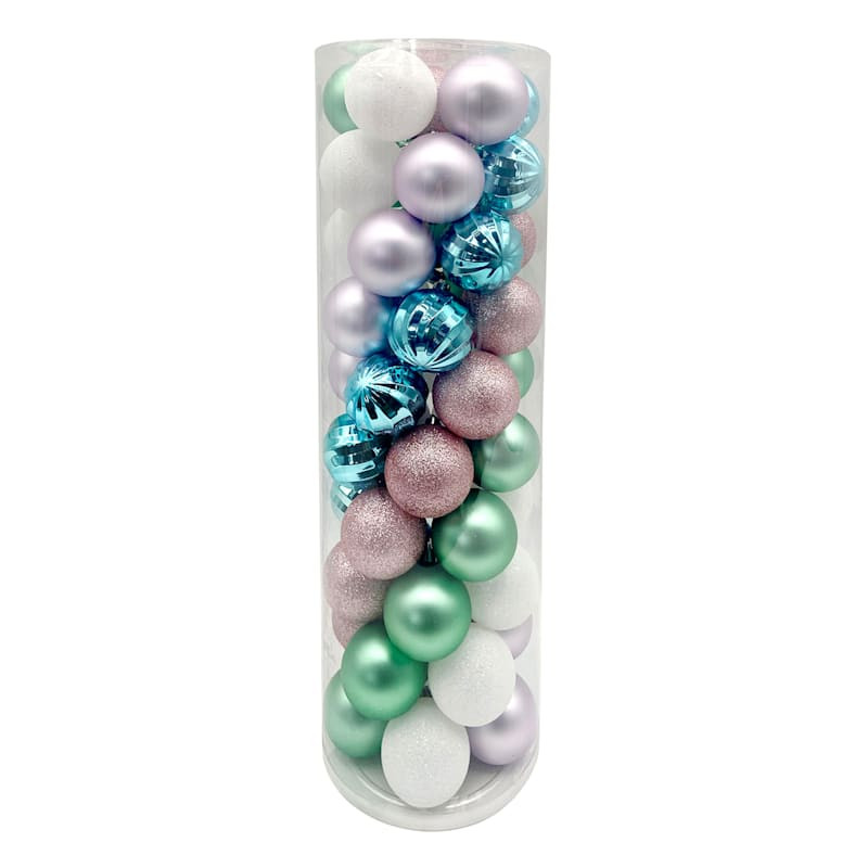 Mrs. Claus' Bakery 50-Count Pastel Ornament Mix, 2.36" | At Home