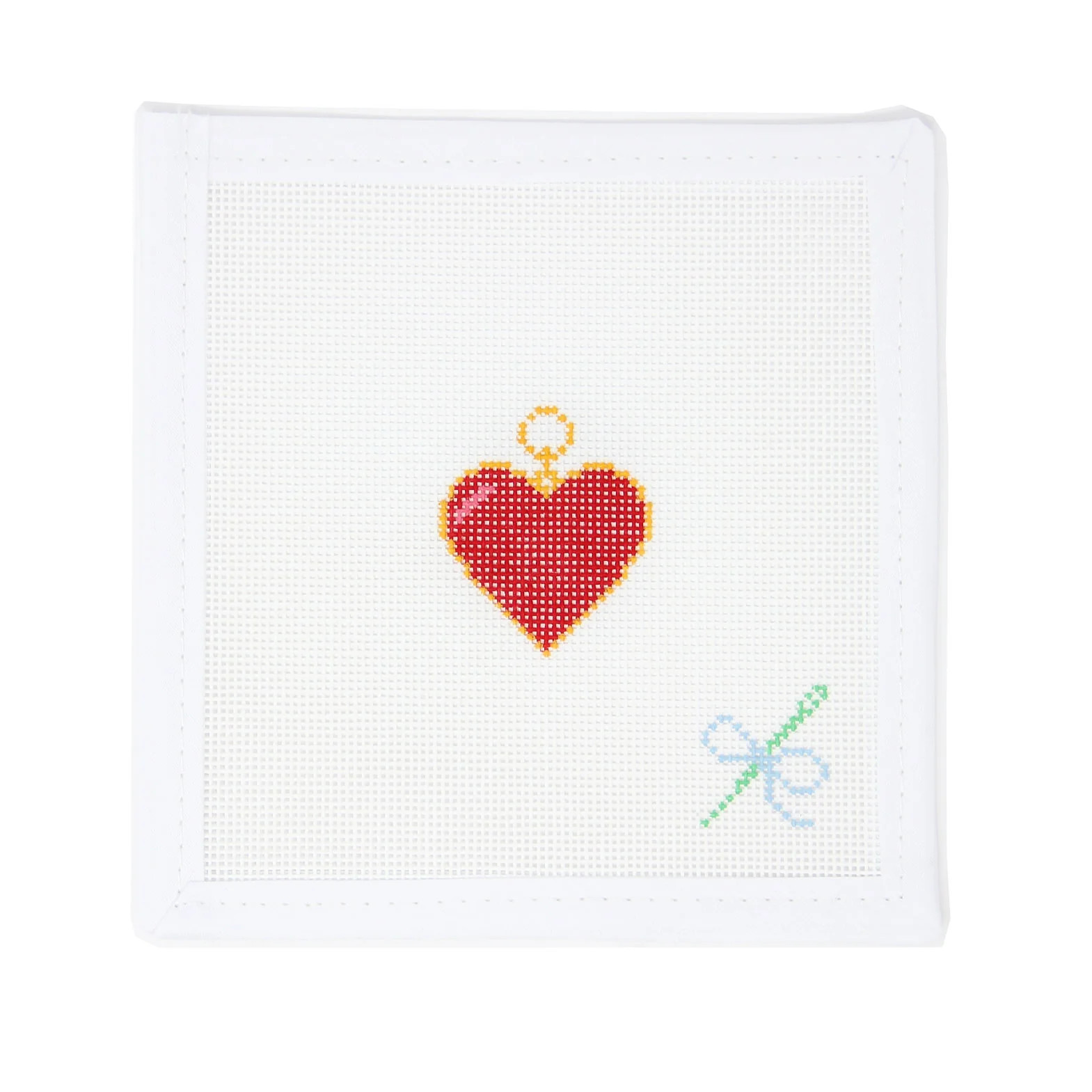 Heart Enamel Inspired Charm | Greystone Needlepoint