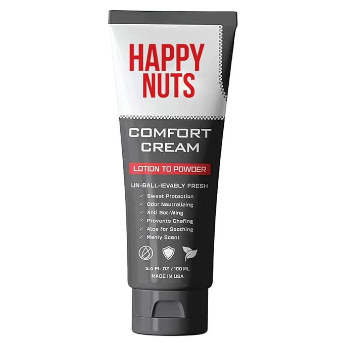 Happy Nuts Comfort Cream Deodorant For Men: Anti-Chafing Sweat Defense, Odor Control, Aluminum-Fr... | Amazon (US)