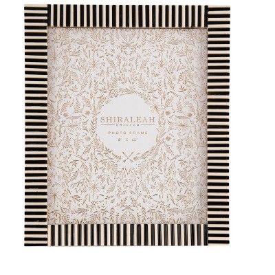Shiraleah Black and White Striped 8x10 Gallery Picture Frame | Target
