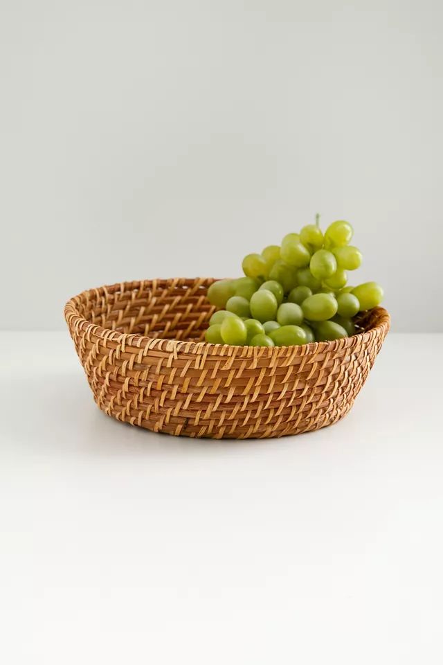 Seawell Round Rattan Bowl | Urban Outfitters (US and RoW)