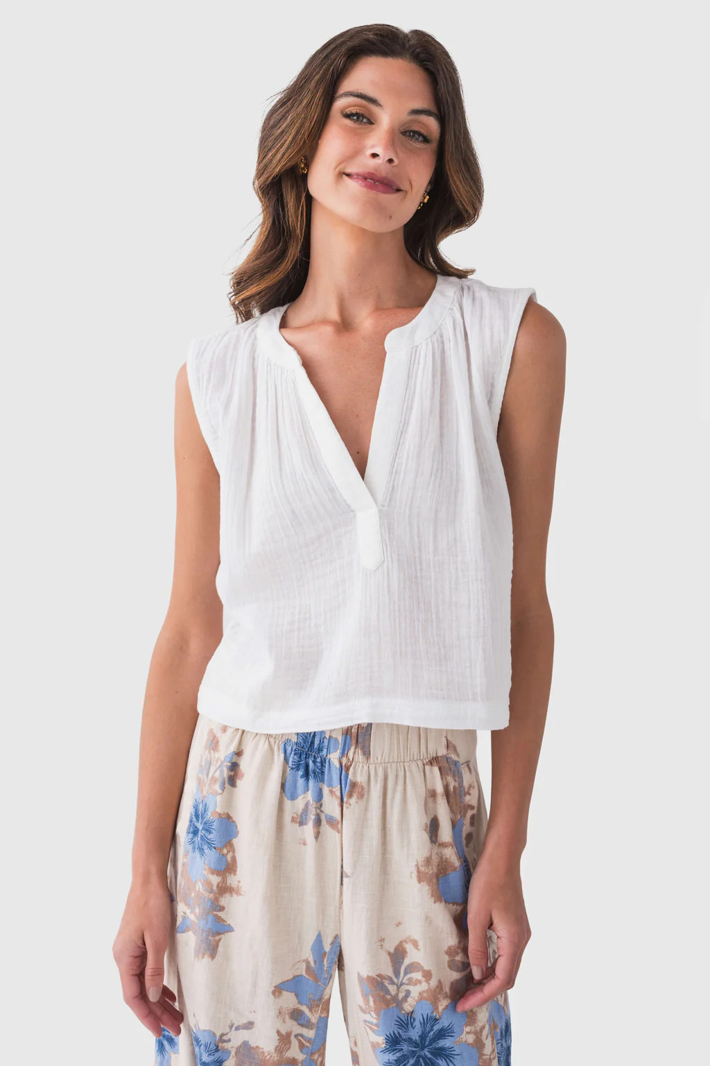 Z Supply Cliffside V-Neck Airy Top | Social Threads