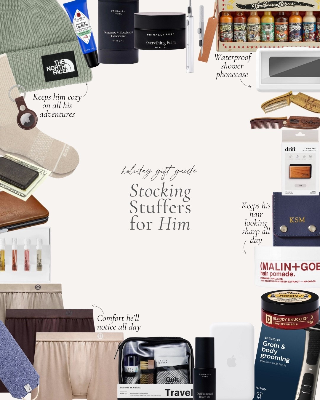 Stocking stuffers for him can be surprisingly fun to shop for. I’ve rounded up items that feel thoughtful, useful, and perfect for slipping into a stocking.

#LTKGiftGuide #LTKStyleTip #LTKMens