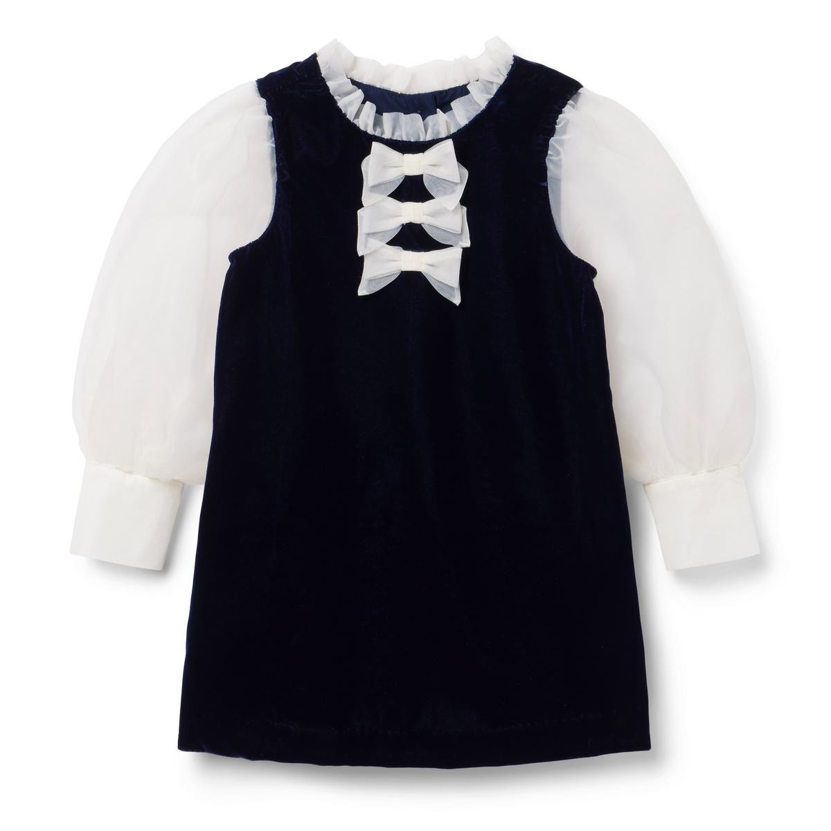Velvet Organza Bow Dress | Janie and Jack